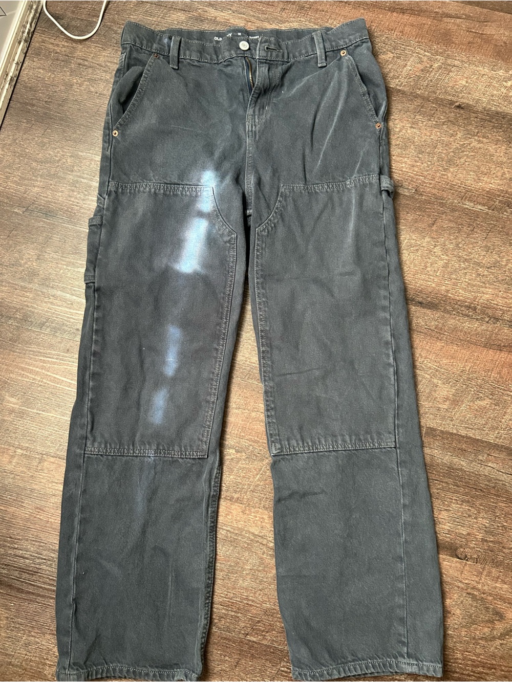 Boys Baggy Cargo Pants in Gray